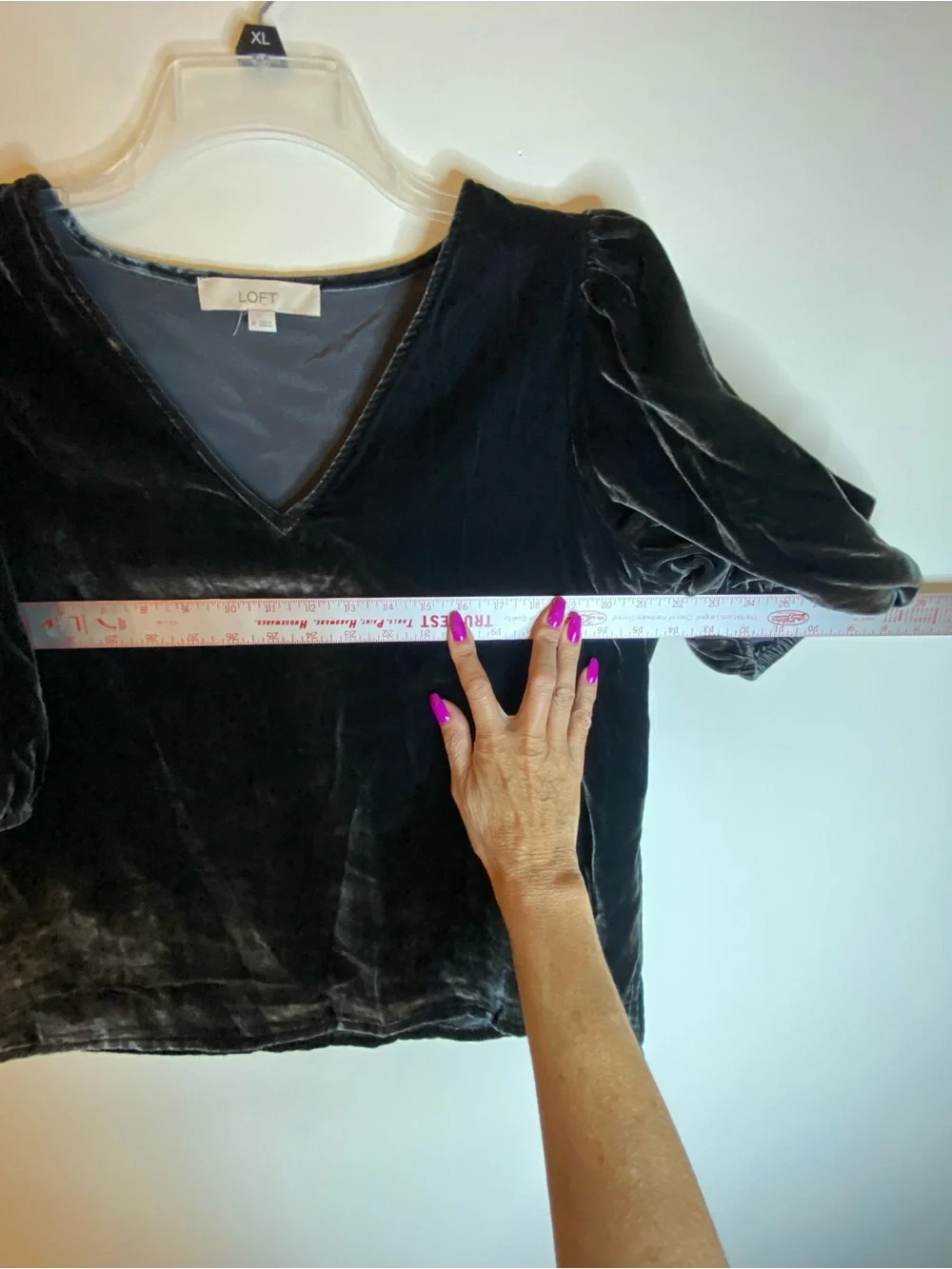 LOFT velvet blouse